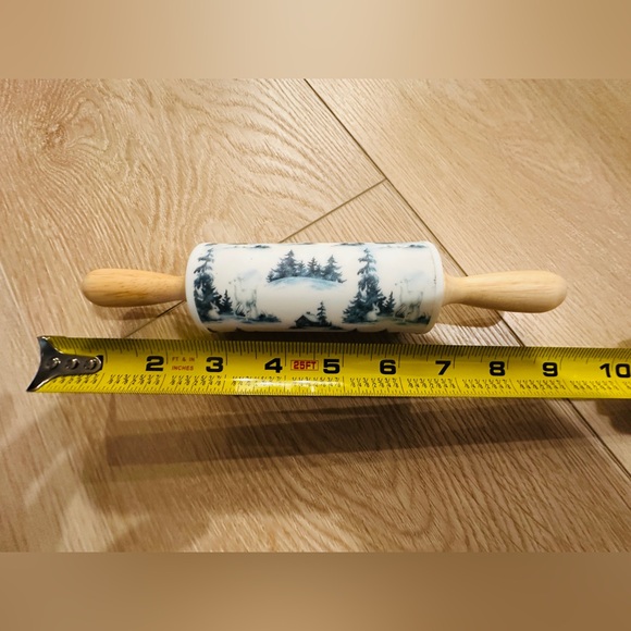 Blue Speckled Springform Mini Pan Set With Mini Rolling Pin - Picture 6 of 8